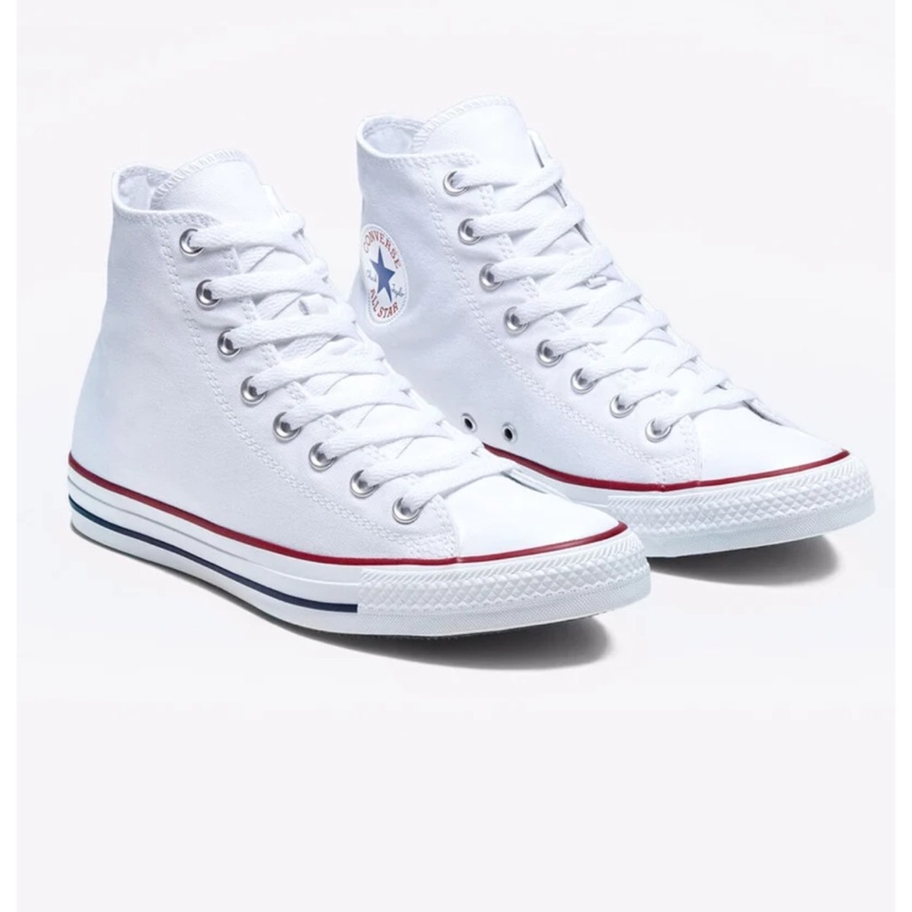 Converse White High-Top Sneakers